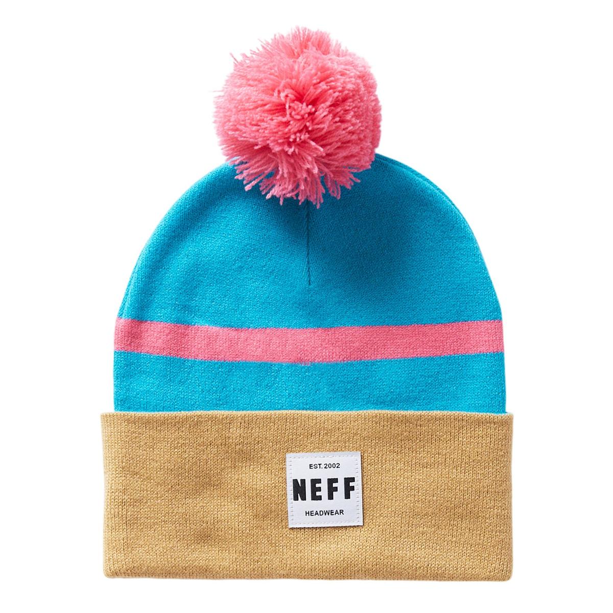 Neff Lawrence Stripe Pom Beanie