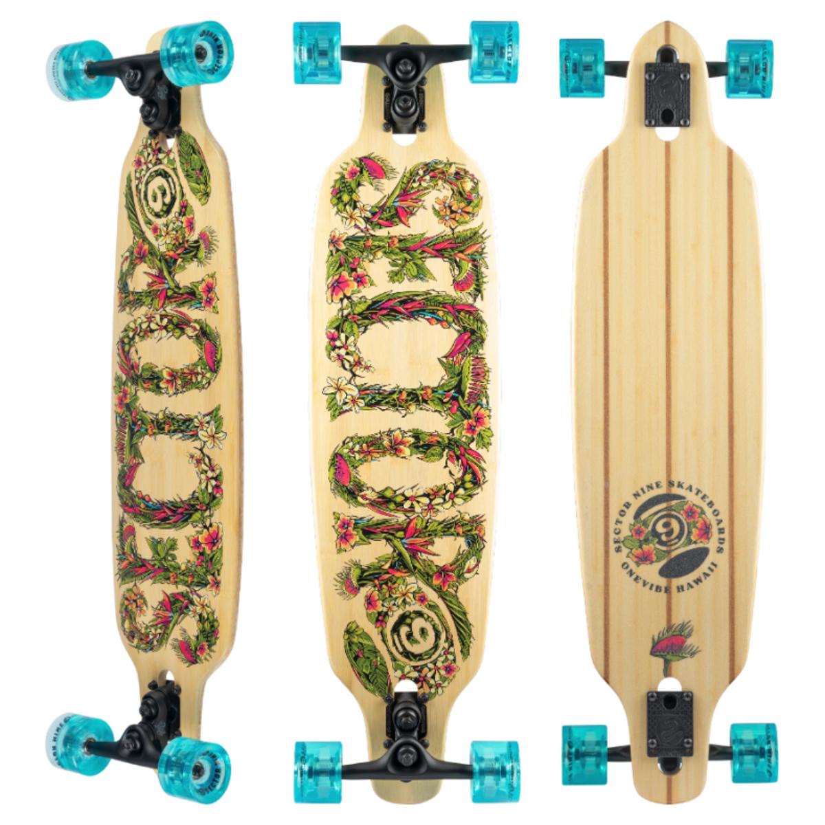 Sector 9 Fractal Flora Longboard