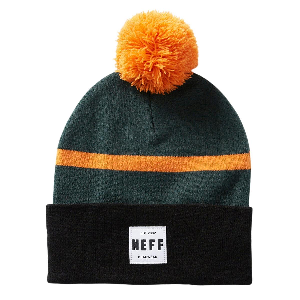 Neff Lawrence Stripe Pom Beanie